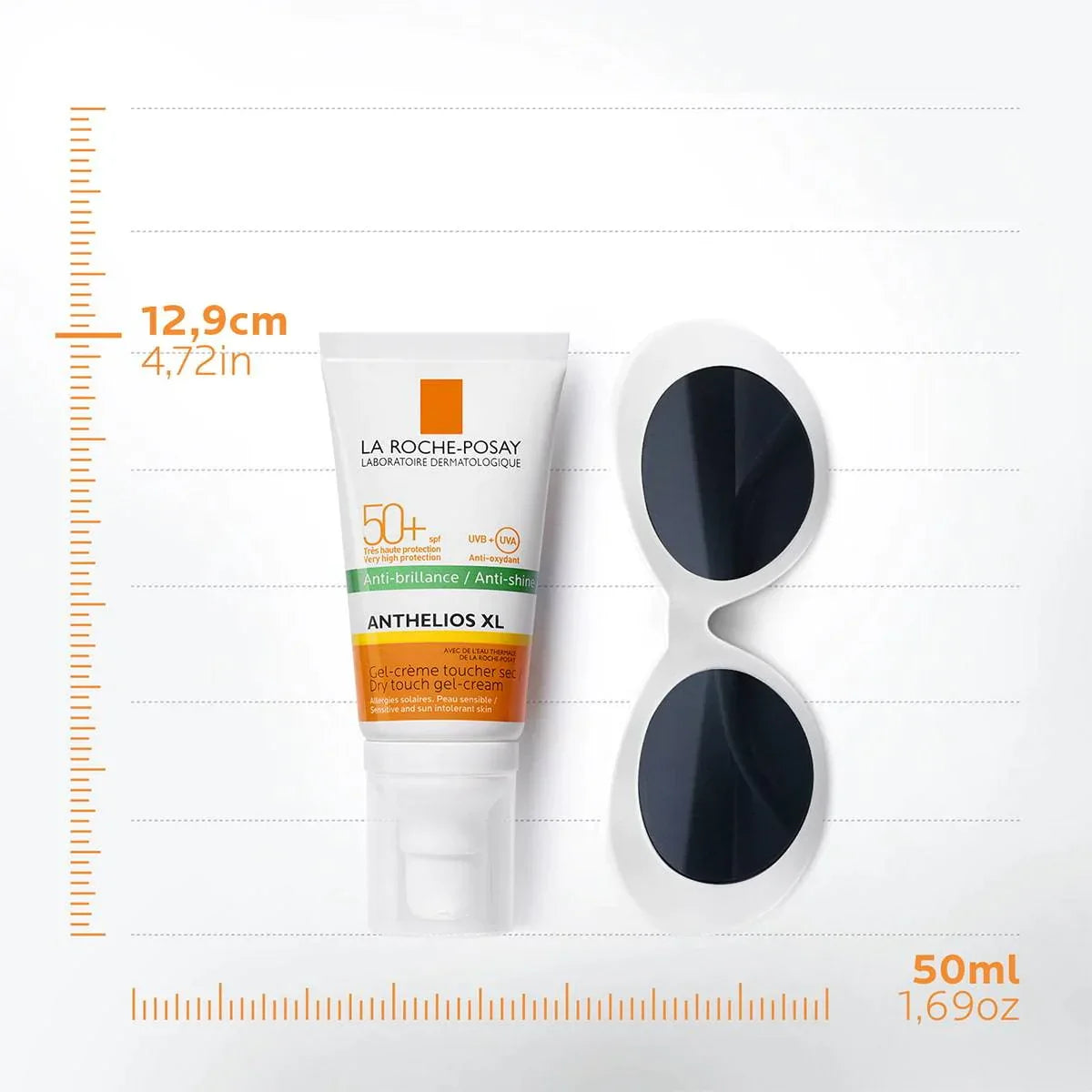 لا روش بوزيه أنثيليوس دراي تاتش SPF50+ 50 مل