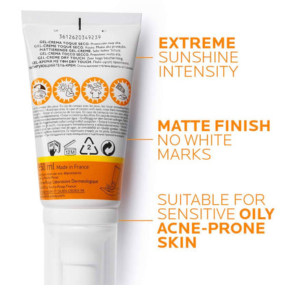 لا روش بوزيه أنثيليوس دراي تاتش SPF50+ 50 مل 