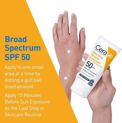 Cerave Hydrating Mineral Sunscreen Face Lotion