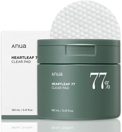وسادة ANUA Heartleaf الشفافة بنسبة 77%