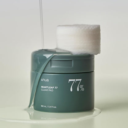 وسادة ANUA Heartleaf الشفافة بنسبة 77%